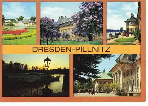 Ansichtskarte Dresden - Dresden-Pillnitz - gelaufen 1989