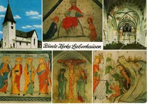 Ansichtskarte  51647 Lieberhausen-Gummersbach - Bunte Kerke 11. Jahrh. - Fresken 15. Jahrh. - nicht gelaufen