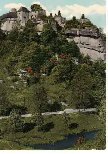 Ansichtskarte Burg Rabenstein im Ailsbachtal - Fränkische Schweiz - gelaufen 1967