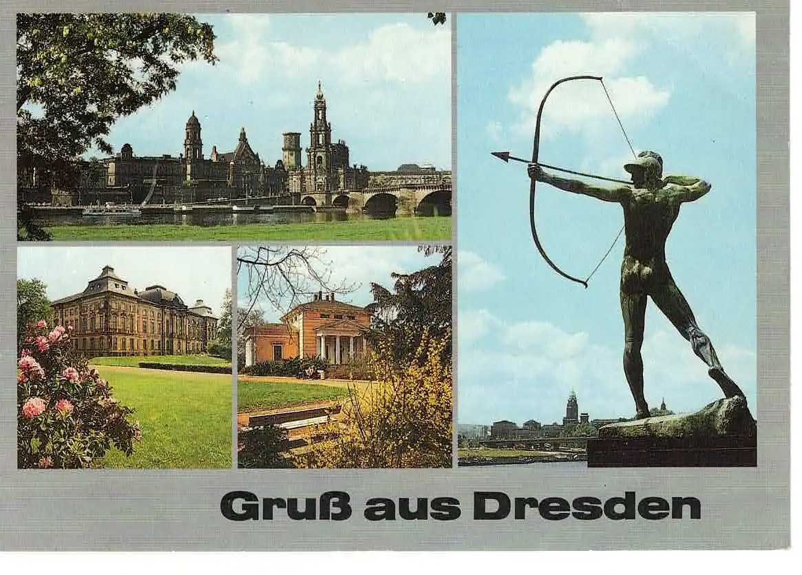 Ansichtskarte Dresden - gelaufen 1989