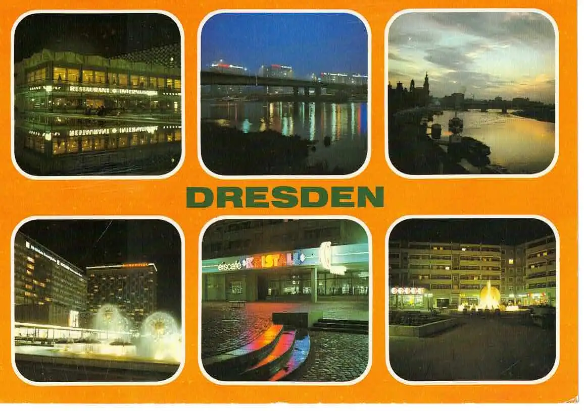 Ansichtskarte Dresden - gelaufen 1990