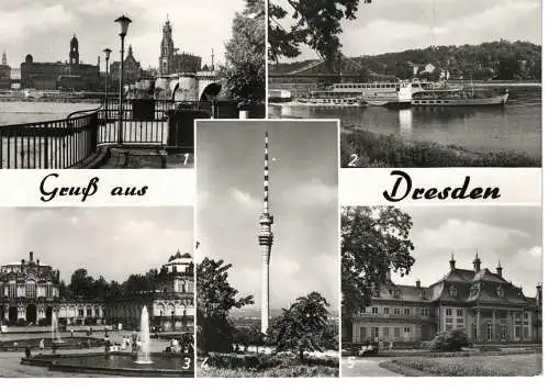 Ansichtskarte Dresden - gelaufen