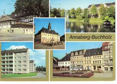 Ansichtskarte Annaberg-Buchholz - gelaufen 1981