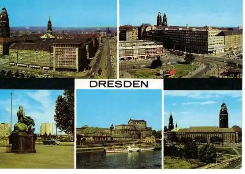 Ansichtskarte Dresden  - gelaufen 