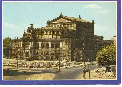 Ansichtskarte Dresden - Opernhaus - nicht gelaufen