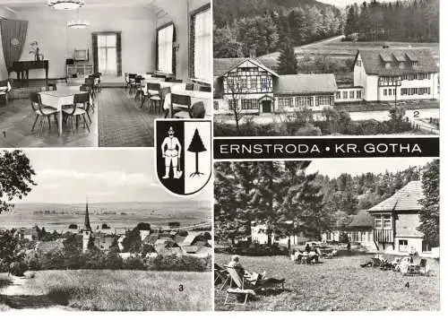 Ansichtskarte Ernstroda - Kreis Gotha  - gelaufen 1986