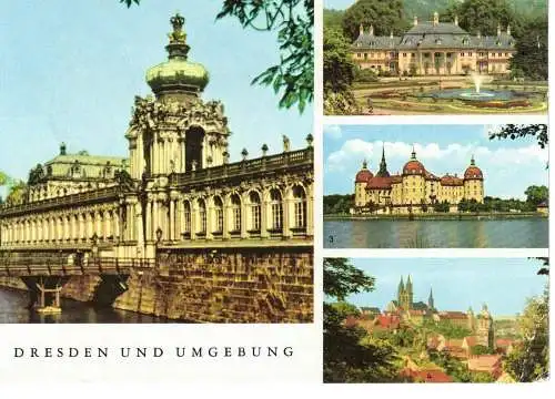 Ansichtskarte Dresden und Umgebung - gelaufen 1979