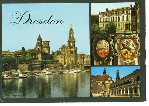 Ansichtskarte Dresden - gelaufen 1988