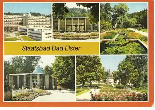 Ansichtskarte Bad Elster (Kr. Oelsnitz) - gelaufen 1987