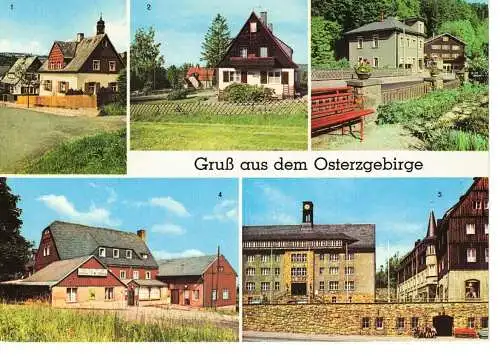 Ansichtskarte Gruß aus dem Osterzgebirge - gelaufen 1983