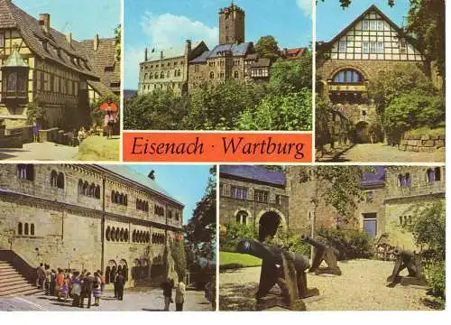 Ansichtskarte Eisenach - Wartburg - gelaufen 1982