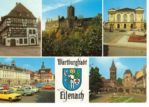 Ansichtskarte Wartburgstadt Eisenach (Thür.) - nicht gelaufen