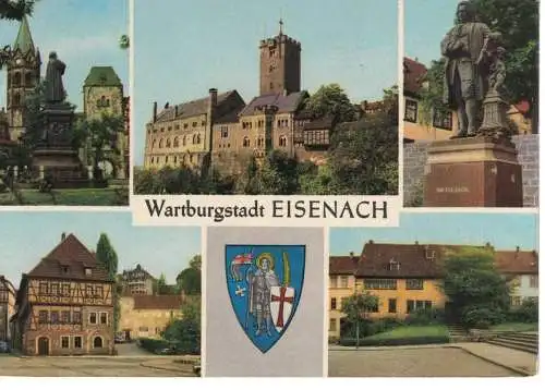 Ansichtskarte Wartburgstadt Eisenach (Thür.) - nicht gelaufen