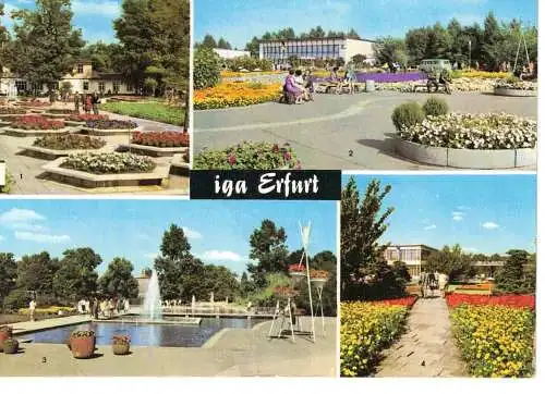 Ansichtskarte - iga Erfurt der DDR - Deutsche Demokratische Republik - Internationale Gartenbauausstellung - gelaufen 1975
