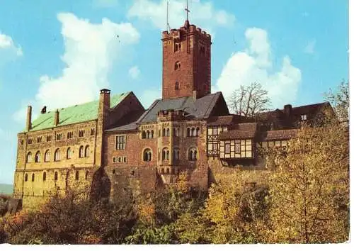 Ansichtskarte Eisenach / Thüringen - Die Wartburg von Südosten - gelaufen 1983