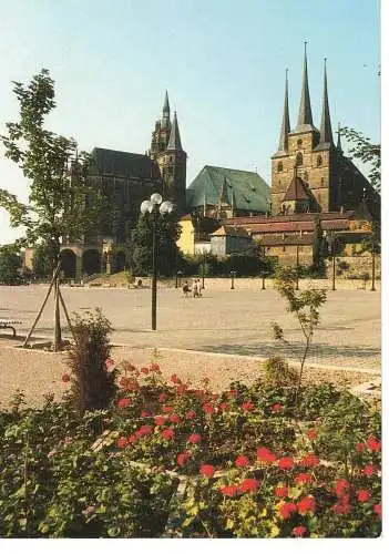 Ansichtskarte Erfurt / Thüringen - Dom und Severikirche - nicht gelaufen