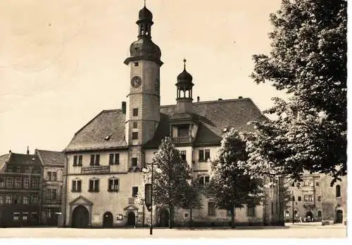Ansichtskarte Eisenberg / Thüringen - Altes Rathaus - gelaufen 