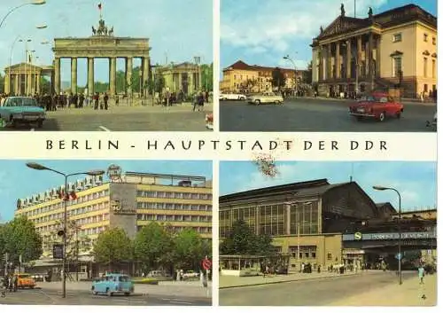Ansichtskarte Berlin - Hauptstadt der DDR - gelaufen 1970