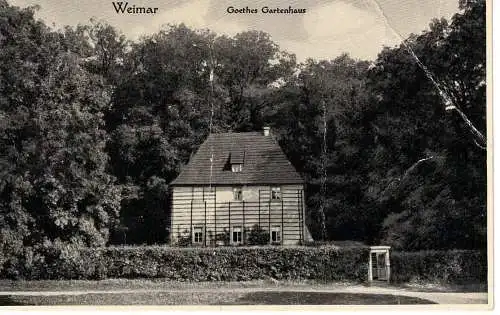 Ansichtskarte Weimar - Goethes Gartenhaus - nicht gelaufen 