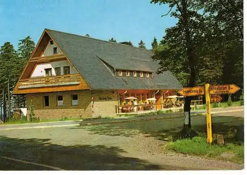 Ansichtskarte Friedrichroda / Thür. Wald - Heuberghaus am Rennsteig - nicht gelaufen 