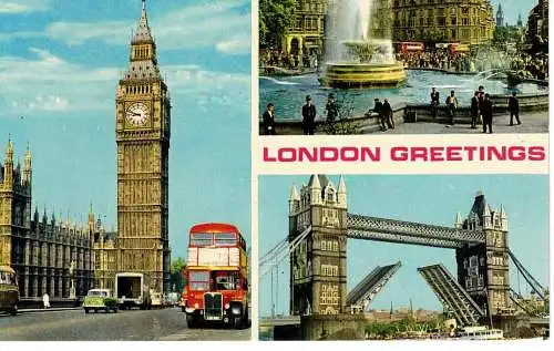 Ansichtskarte London - London Greetings - nicht gelaufen