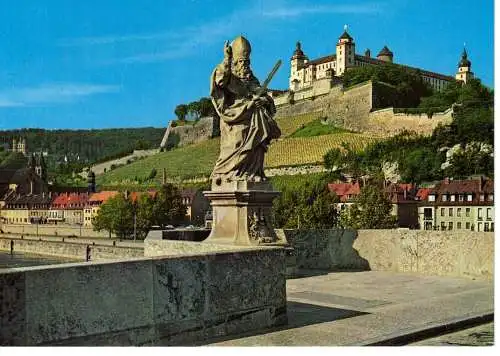 Ansichtskarte Würzburg am Main - Festung Marienberg - nicht gelaufen 