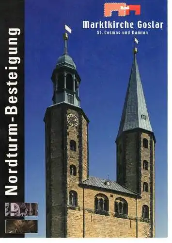 Ansichtskarte Goslar / Harz - Nordturm-Besteigung - Marktkirche - nicht gelaufen