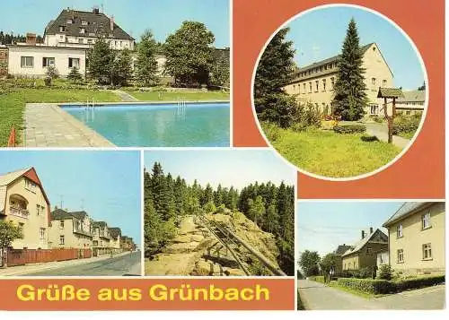 Ansichtskarte Grünbach (Kr. Auerbach) - nicht gelaufen 