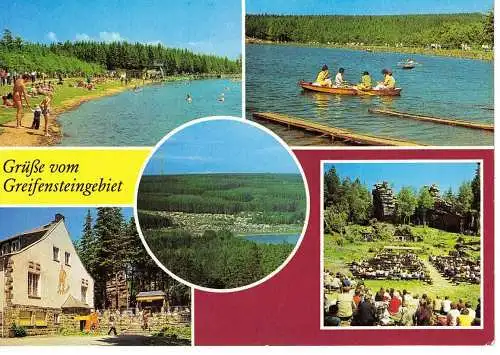 Ansichtskarte Greifensteingebiet - beschrieben
