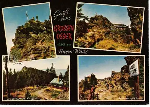 Ansichtskarte Grosser Osser - Bayr. Wald - gelaufen 1977