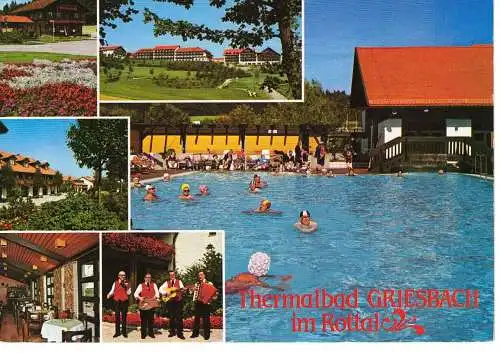 Ansichtskarte Thermalbad Griesbach im Rottal - gelaufen 1987