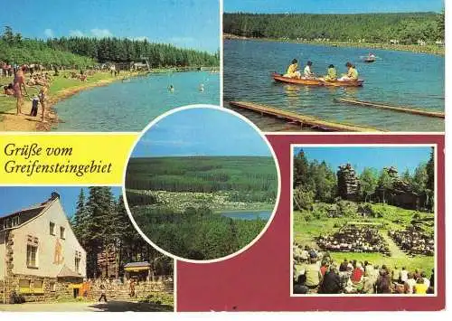 Ansichtskarte Greifensteingebiet - gelaufen 1983
