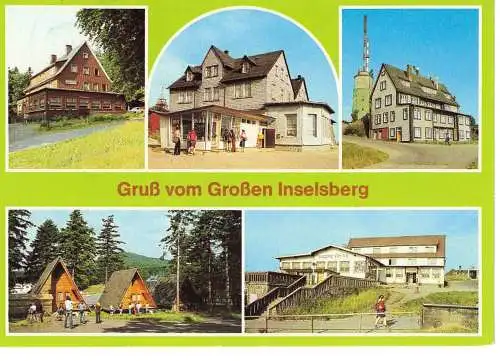 Ansichtskarte Großer Inselsberg / Thür. Wald - gelaufen 1984
