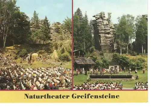 Ansichtskarte Naturtheater Greifensteine - nicht gelaufen