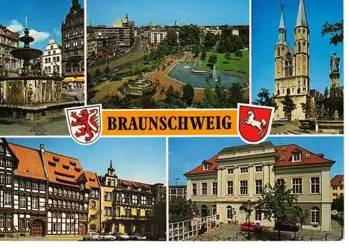 Ansichtskarte Braunschweig - gelaufen 1991