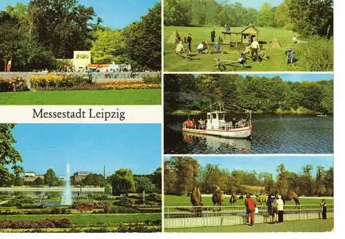 Ansichtskarte Messestadt Leipzig - beschrieben 1985