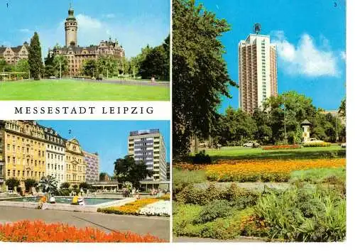 Ansichtskarte Messestadt Leipzig - gelaufen 