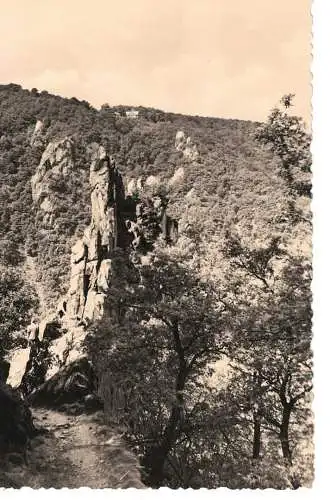 Ansichtskarte Thale (Harz) - Blick zur Roßtrappe - nicht gelaufen