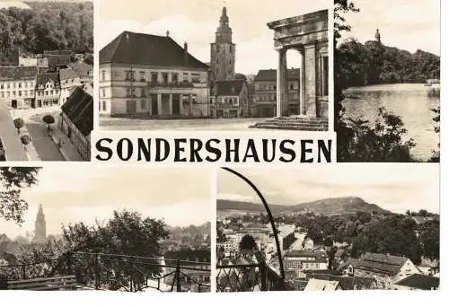 Ansichtskarte Sondershausen - gelaufen 