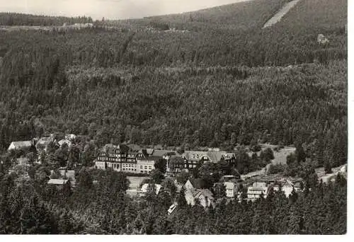 Ansichtskarte Schierke (Harz) - Hotel "Heinrich Heine" - Reisebüro der DDR - gelaufen 1972