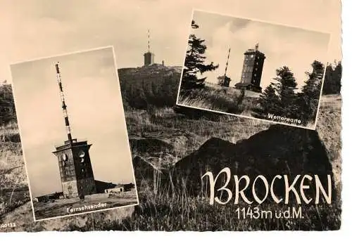 Ansichtskarte Brocken / Harz - nicht gelaufen