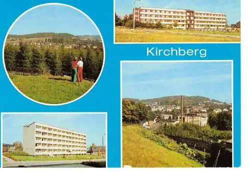 Ansichtskarte Kirchberg (Kr. Zwickau) - gelaufen 1987