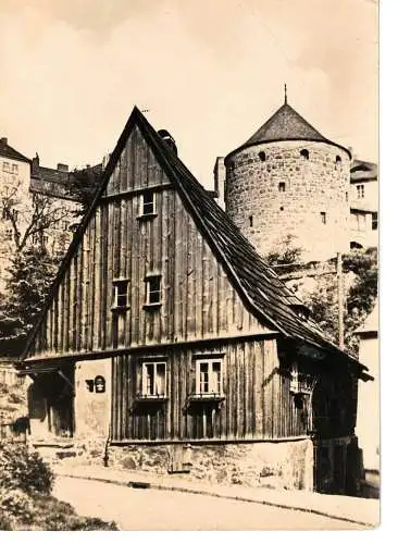 Ansichtskarte Bautzen - Hexenhäusel und Schlaraffenturm - gelaufen 1960