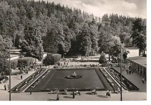 Ansichtskarte Bad Elster - Blick auf den Badeplatz - gelaufen 1964