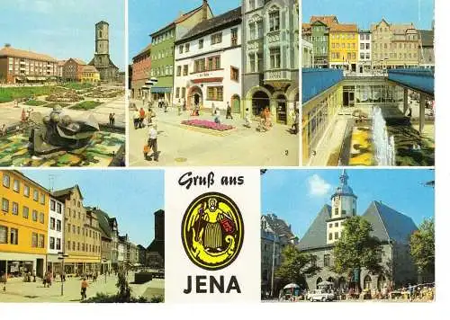 Ansichtskarte Jena - gelaufen 1984