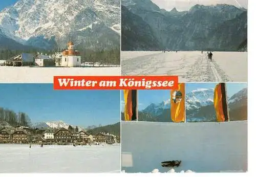 Ansichtskarte Winter am Königssee - gelaufen 1993