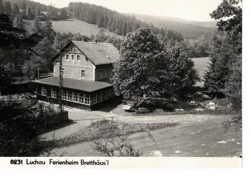 Ansichtskarte Luchau - Ferienheim Bretthäus'l - gelaufen 