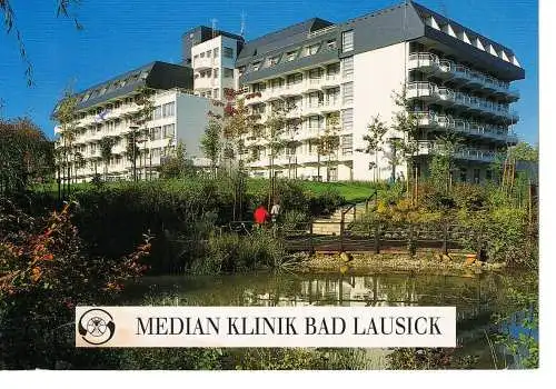 Ansichtskarte Bad Lausick - Median Klinik - gelaufen 2002