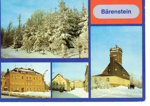 Ansichtskarte Bärenstein (Kr. Annaberg) - Staatlich anerkannter Erholungsort - nicht gelaufen