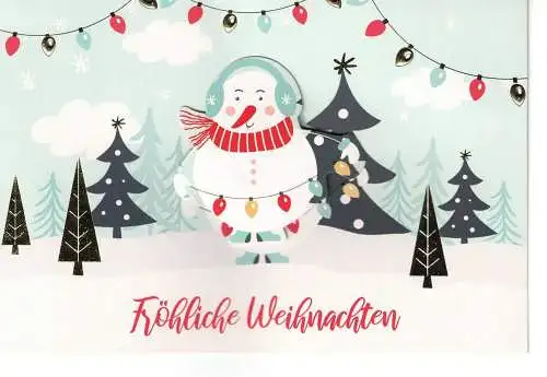 Weihnachtsklappkarte - Weihnachtskalender - beschrieben